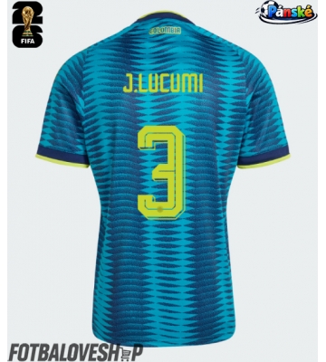 Kolumbie Jhon Lucumi #3 Venkovní Dres MS 2026 Krátký Rukáv